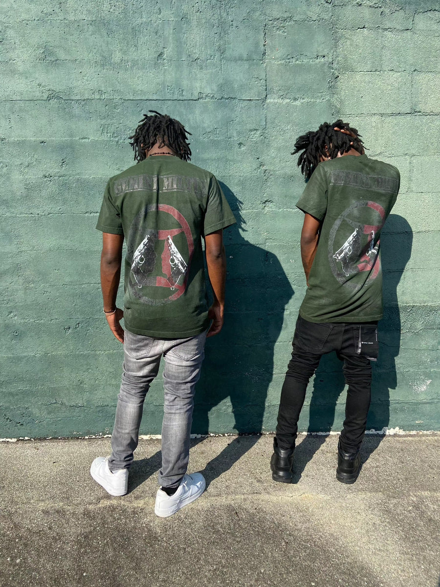 Gemini Militia Acid Wash Tee