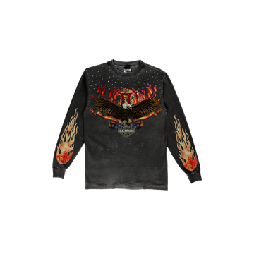 Gemini Flame Rhinestone Longsleeve