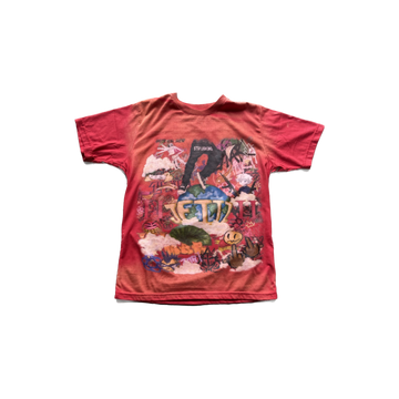 Red Acid Wash Gemini Global Tee