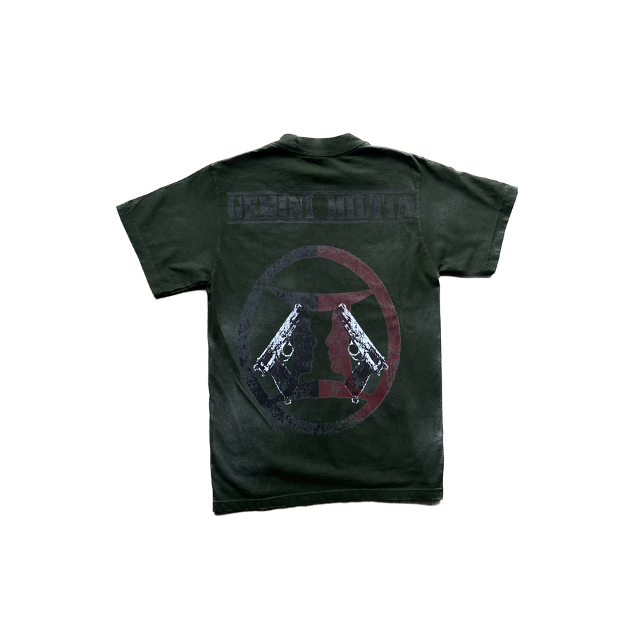 Gemini Militia Acid Wash Tee